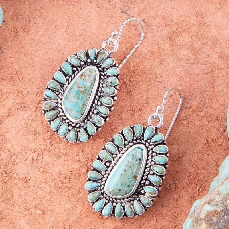Sedona Turquoise and Sterling Silver Earrings - Barse Jewelry