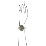 Sedona Turquoise Goldstone Statement Cuff Bracelet - Barse Jewelry