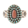 Sedona Turquoise Goldstone Statement Cuff Bracelet - Barse Jewelry