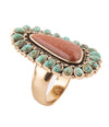 Sedona Turquoise Goldstone Statement Ring - Barse Jewelry