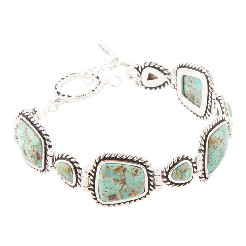 Sedona Turquoise and Sterling Silver Toggle Bracelet