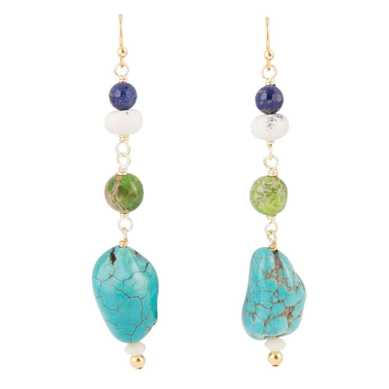 Shades Of Earth Drop Earrings - Barse Jewelry