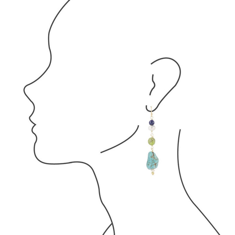 Shades Of Earth Drop Earrings - Barse Jewelry
