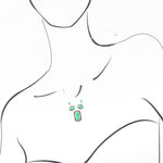 Shielded Lime Turquoise Necklace - Barse Jewelry