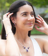 Shielded Purple Turquoise and Sterling Silver Necklace - Barse Jewelry