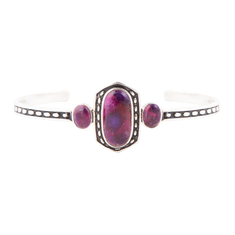 Shielded Purple Turquoise Cuff Bracelet - Barse Jewelry