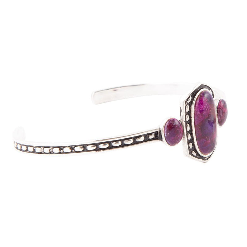 Shielded Purple Turquoise Cuff Bracelet - Barse Jewelry