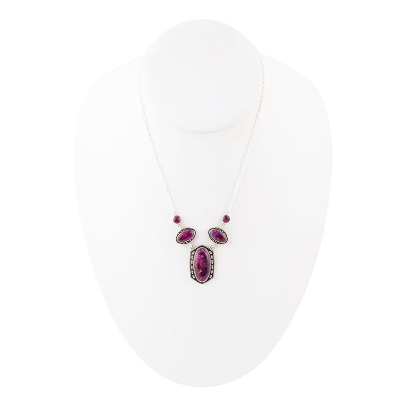 Shielded Purple Turquoise Necklace - Barse Jewelry