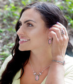 Shielded Rhodonite and Sterling SIlver Ring - Barse Jewelry