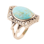 Shielded Turquoise and Bronze Ring - Barse Jewelry