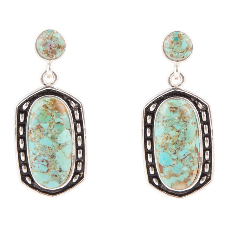 Shielded Turquoise Earring - Barse Jewelry
