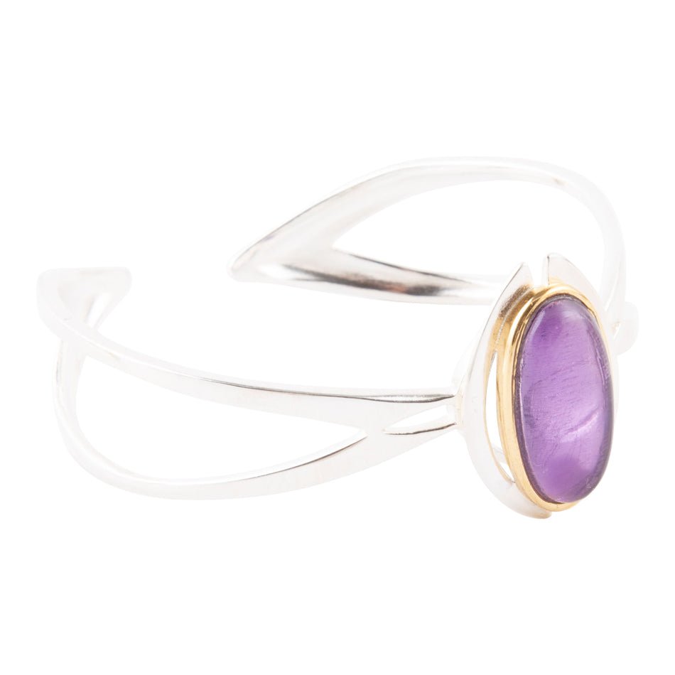 Shine Bright Amethyst Cuff Bracelet - Barse Jewelry