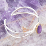 Shine Bright Amethyst Cuff Bracelet - Barse Jewelry