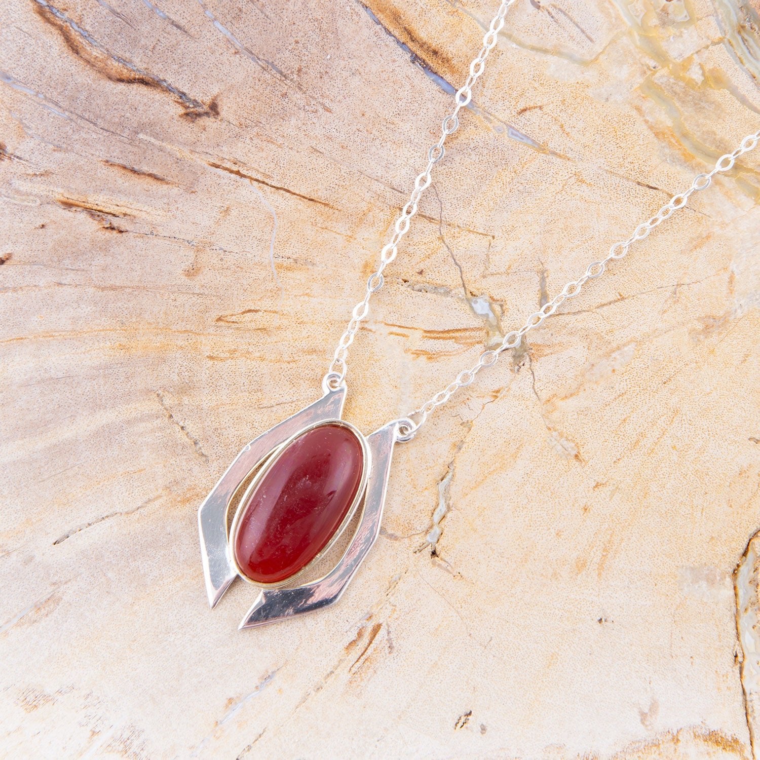 Shine Bright Carnelian Necklace - Barse Jewelry