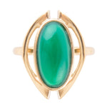 Shine Bright Green Onyx and Bronze Ring - Barse Jewelry