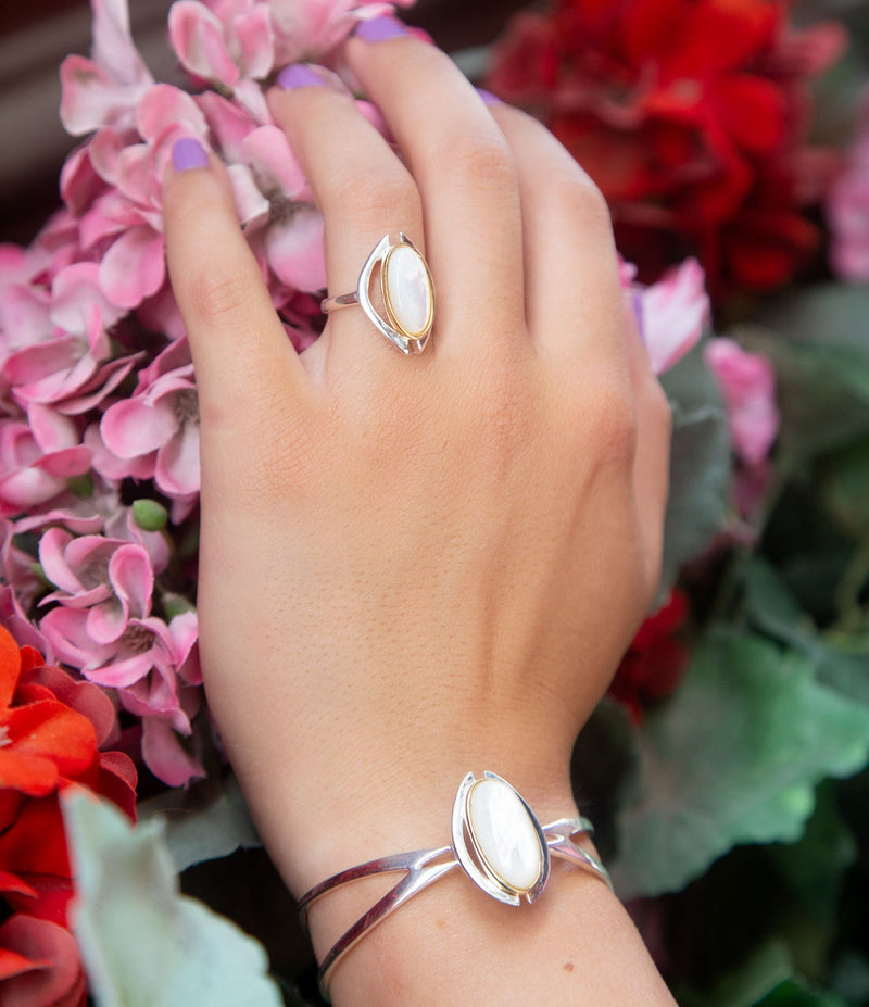 Buy Keshi Pearl Diamond Ring Online | Rose