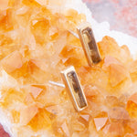 Short Linear Citrine and Bronze Stud - Barse Jewelry
