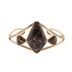 Shungite and Bronze Cuff - Barse Jewelry