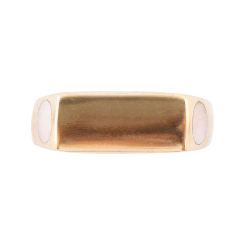 Signet Pink Opal and Bronze In The Hole Ring - Barse Jewelry
