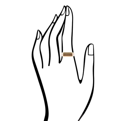 Signet Pink Opal and Bronze In The Hole Ring - Barse Jewelry