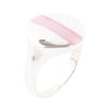 Signet Pink Opal and Sterling Silver Circle Ring - Barse Jewelry