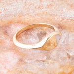 Signet Triangle Pink Opal and Bronze Ring - Barse Jewelry