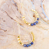 Simple Things Lapis Loop Earrings - Barse Jewelry
