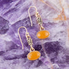 Simply Orange Quartz Drop Earrings - Barse Jewelry
