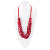 Six Strand Red Magnesite Necklace - Barse Jewelry