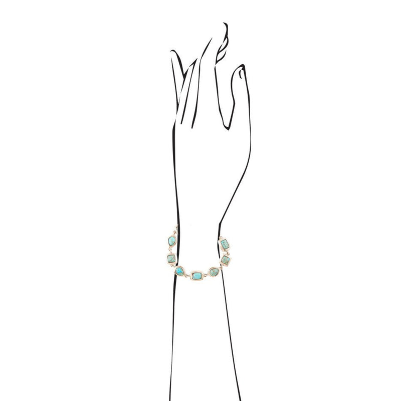 Skipping Stones Turquoise Bracelet - Barse Jewelry
