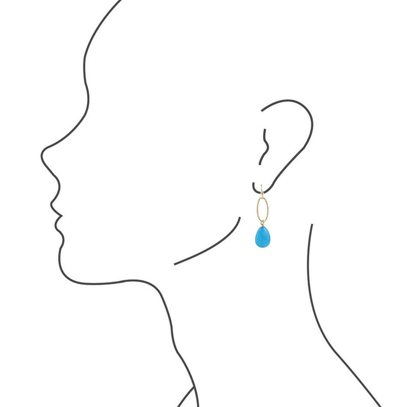 Sky Fall Blue Jasper Earring - Barse Jewelry