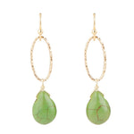 Sky Fall Lime Green Jasper Earrings - Barse Jewelry