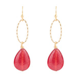 Sky Fall Pink Agate Earrings - Barse Jewelry