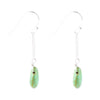Sky Fall Silver Earrings - Lime Turquoise - Barse Jewelry