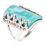 Sluice Genuine turquoise Ring - Barse Jewelry