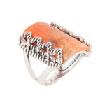 Sluice Orange Coral Ring - Barse Jewelry