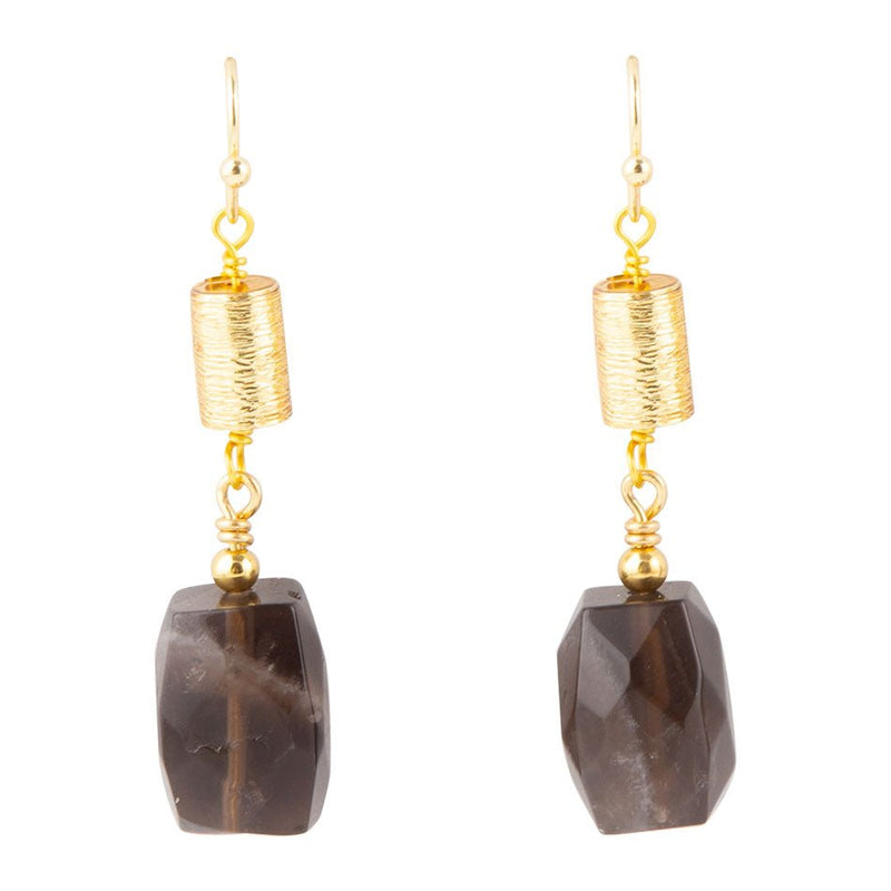 Smoky Quartz Drop Earrings - Barse Jewelry