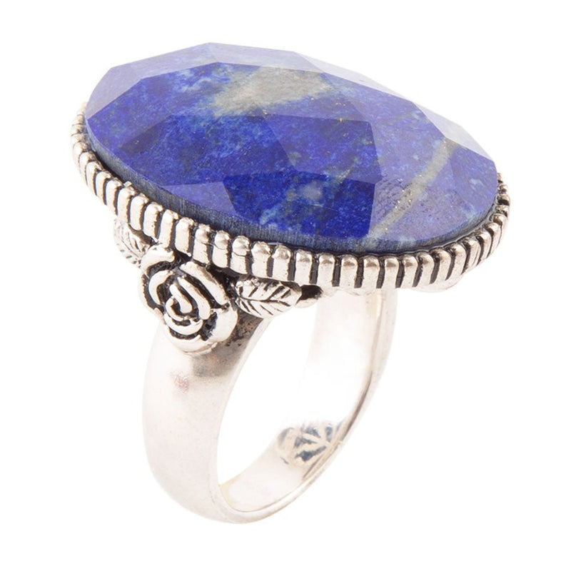 Smooth Sailing Lapis and Sterling Silver Ring - Barse Jewelry