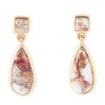 Smooth Teardrop Matrix Earrings - Barse Jewelry