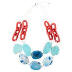 Southwest Mix Agate Statement Necklace - Barse Jewelry