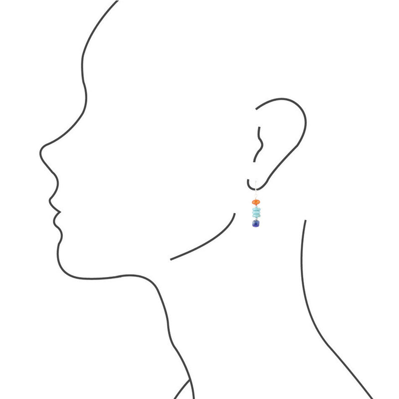 Southwest Mix Drop Earrings - Barse Jewelry