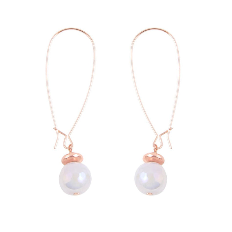 Sparkle and Shine Copper and Jade Loop Earring - Barse Jewelry