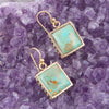 Squared Up Turquoise Earrings - Barse Jewelry