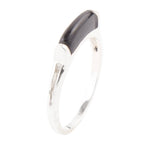 Stackable Onyx and Sterling Silver Ring - Barse Jewelry