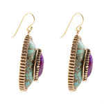 Stacked Stone Turquoise Earrings - Barse Jewelry