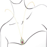 Stacked Stone Turquoise Pendant Necklace - Barse Jewelry