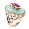 Stacked Stone Turquoise Ring - Barse Jewelry