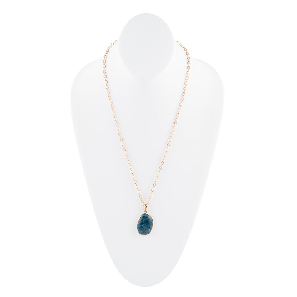 Statement Apatite Pendant Necklace - Barse Jewelry