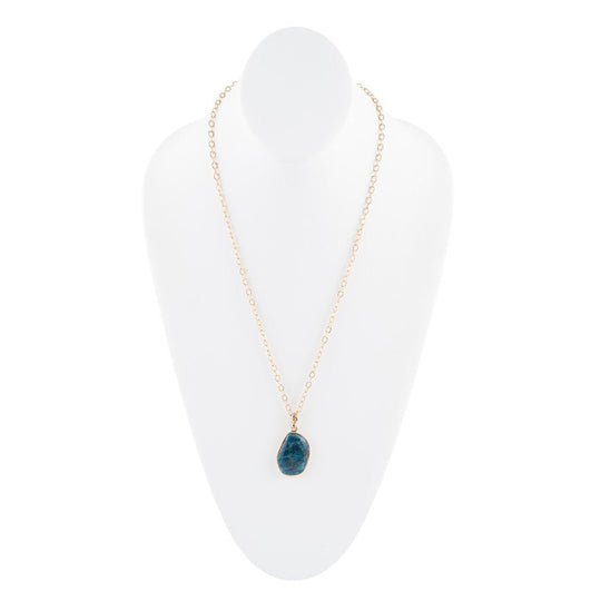 Statement Apatite Pendant Necklace