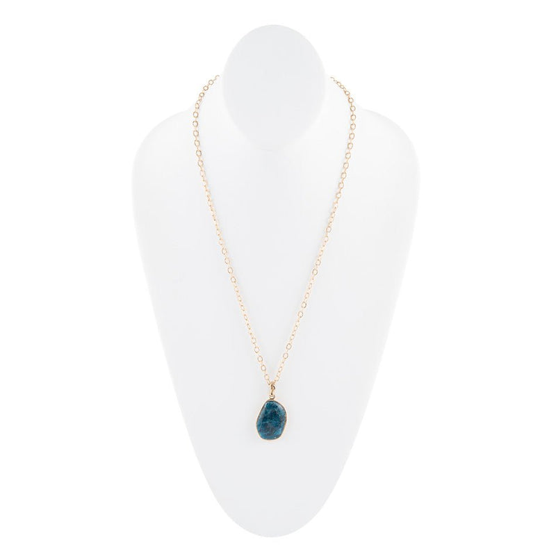 Statement Apatite Pendant Necklace - Barse Jewelry